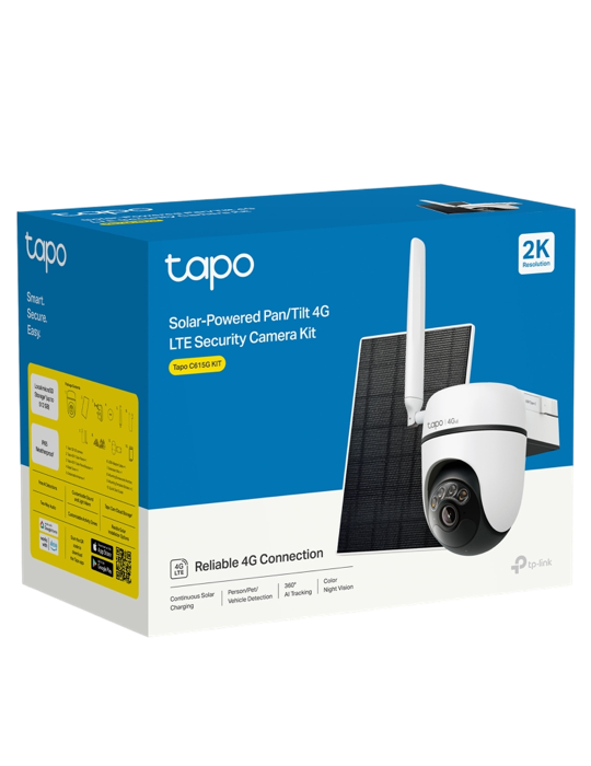 Kamera TP-Link Tapo TC90G KIT se solárním panelem, bílá