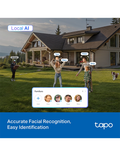 Solárně napájená bezpečnostní kamera s otáčením/naklápěním (Pan/Tilt), Wi-Fi a 4G LTE (Sada) Tapo C665G KIT, bílá