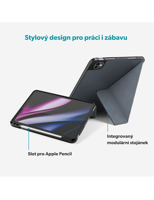 Epico SolidWoven Flip Case iPad Pro 11" (1.-4. gen)/Air 10,9" (A14-M1)/Air 11" (M2-M4) - černá (O2), černá