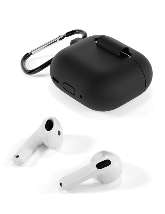 Pouzdro silikonové outdoorové pro AirPods 4/4 s ANC, černá