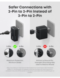Nabíjecí stanice Anker Nano 20W 2xUSB-C, 2xUSB, s adaptéry pro zásuvky UK/US/AU/EU, černá