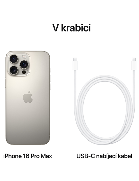 iPhone 16 Pro Max 512GB 5G, přírodní titan