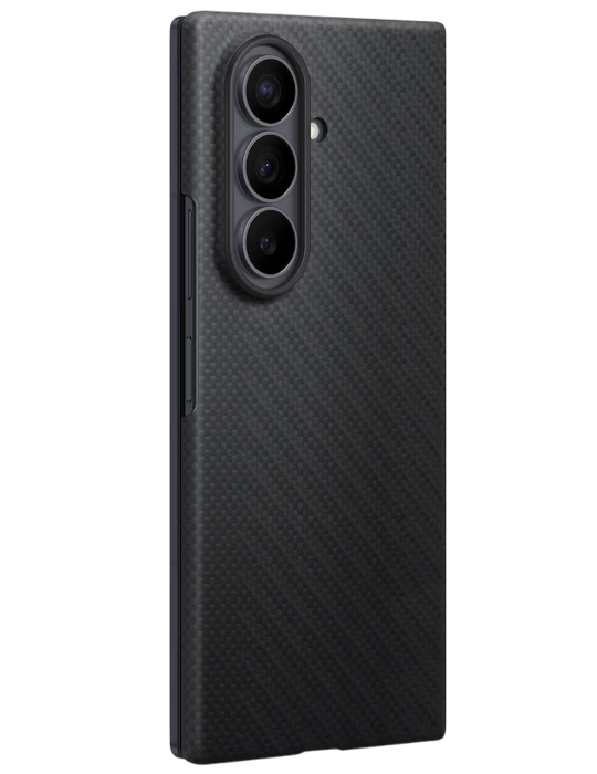 Kryt Carbon s magnetickým úchytem pro Samsung Galaxy Z Fold 8 Ultra, černá