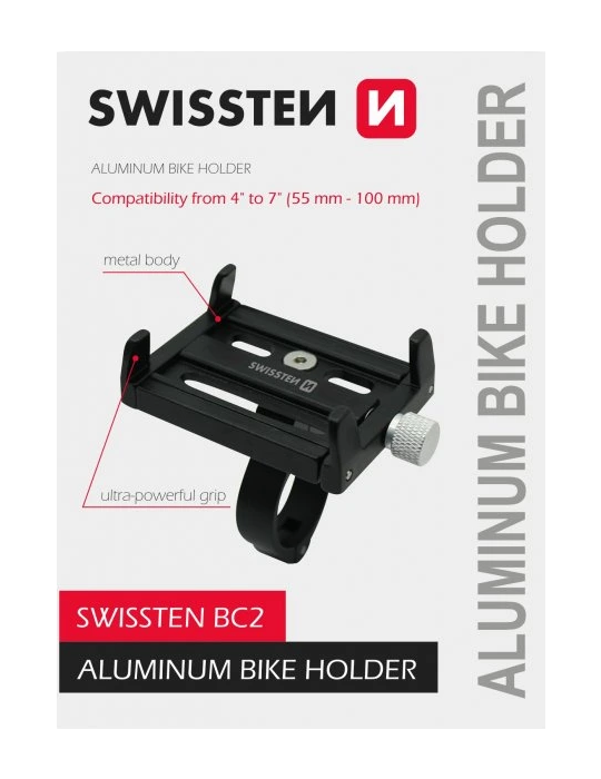 SWISSTEN BC2 držák na kolo na mobil, černá