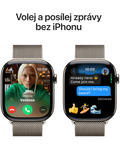 Apple Watch Series 10 GPS + Cellular 42mm přírodně titanové pouzdro, přírodní titan - Milánský tah