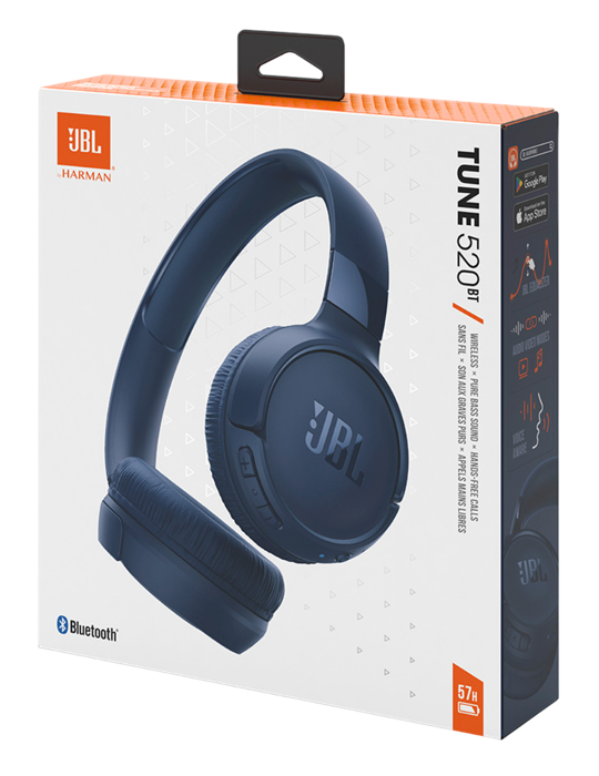Sluchátka JBL Tune 520BT, modrá