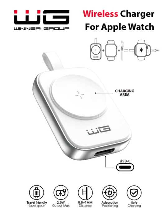 Nabíjecí adaptér Apple Watch USB-C, bílá