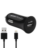 Autonabíječka WG USB-A+Lightning, černá