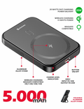 Powerbanka Swissten MagSafe 5000 mAh, černá