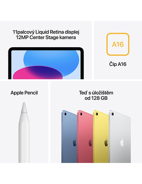 iPad 11 128GB Wi-Fi (2025), modrá
