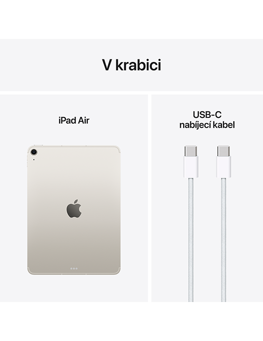 iPad Air 11 512GB Wi-Fi+Cellular (2025), bílá