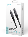 Kabel UltraLink 240W 1.5m USB-C, černá