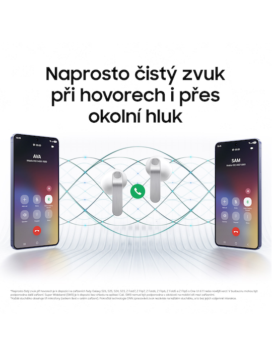 Sluchátka Samsung Galaxy Buds4, bílá