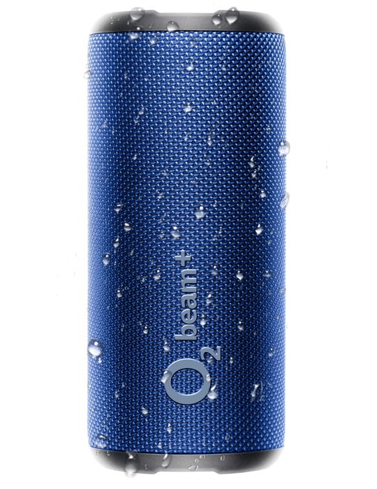 Reproduktor Bluetooth O2 beam+, modrá
