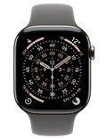 Apple Watch Series 11 GPS + Cellular 42mm přírodně titanové pouzdro se skálově šedým sportovním řemínkem S/M, přírodní titan