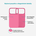 Kryt Epico Silicone Pro Mag+ iPhone 17 Pro/18 Pro, růžová