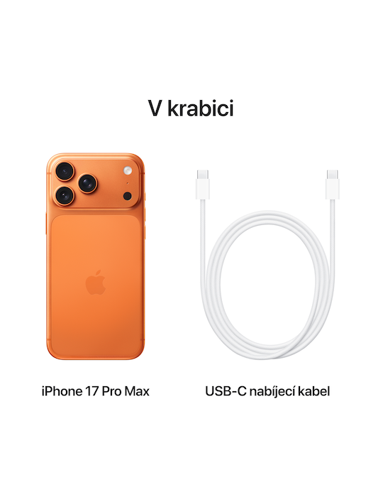 iPhone 17 Pro Max 5G 512GB, kosmicky oranžová