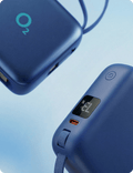 Powerbanka O2 10000 mAh 22,5W PD 3.0/QC, modrá