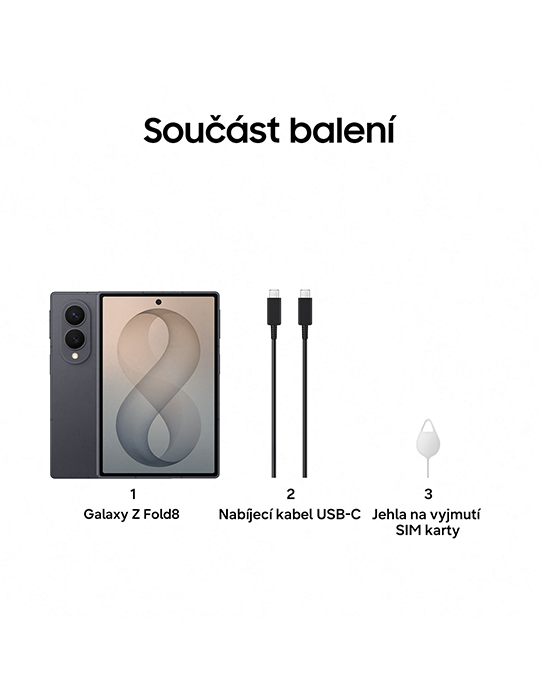 Samsung Galaxy Z Fold8 5G 1TB, Graphite