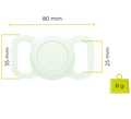 Pouzdro Mobile Origin Pet Collar pro Tag, limetková