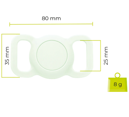 Pouzdro Mobile Origin Pet Collar pro Tag, limetková