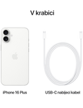 iPhone 16 Plus 128GB 5G, bílá