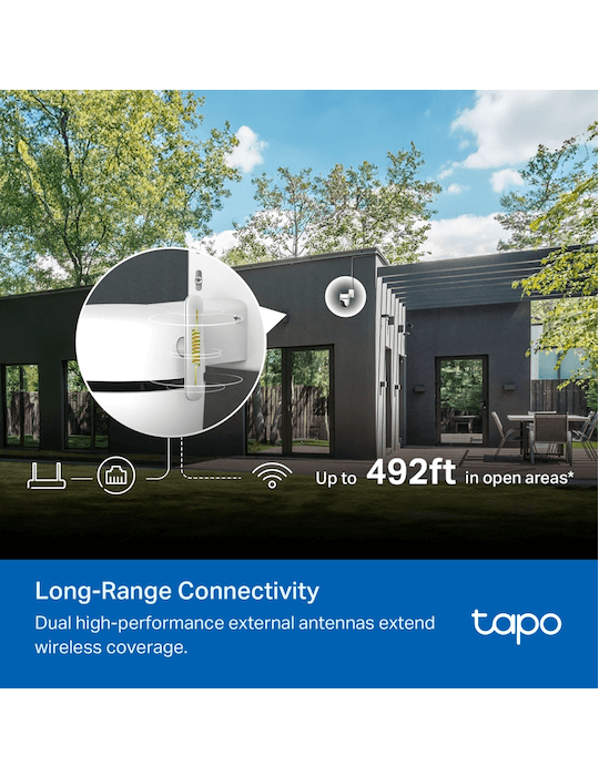 Venkovní bezpečnostní otočná Wi-Fi kamera Tapo C530WS, bílá