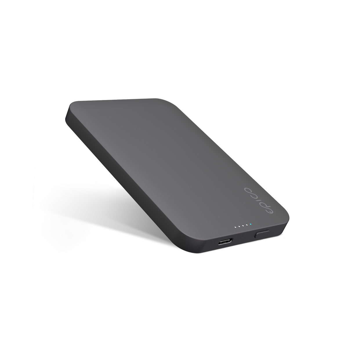 Epico Aluminium Magnetic Wireless Powerbank, šedá