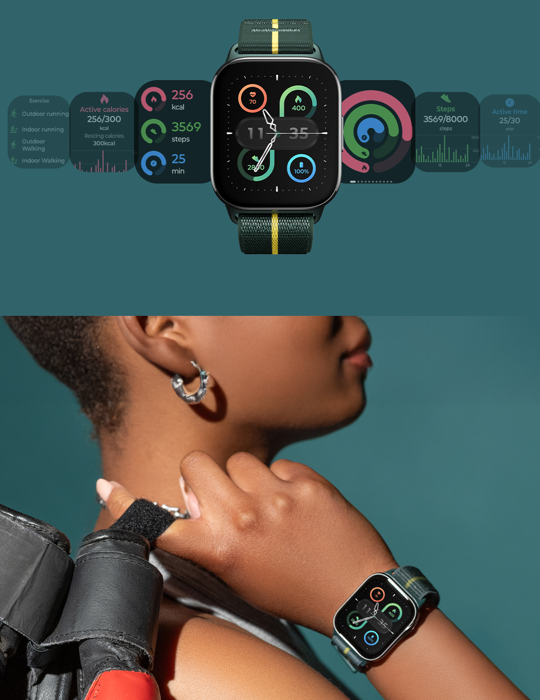 Hodinky Motorola Moto Watch Fit, zelená