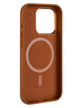 Kryt z pravé kůže FIXED MagLeather Apple iPhone 15 Pro, hnědá