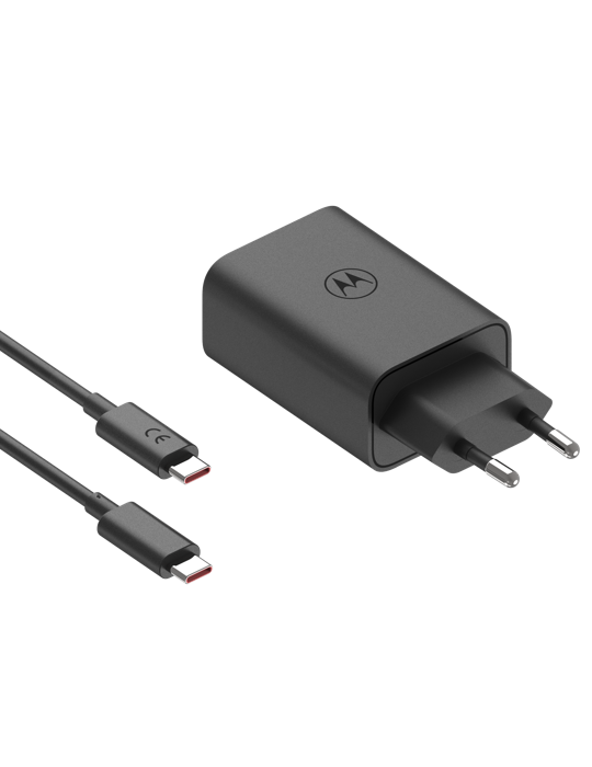 Nabíječka Motorola TurboPower 68W USB-C, 1m kabel, černá