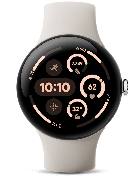 Hodinky Google Pixel Watch3 45mm, Porcelain