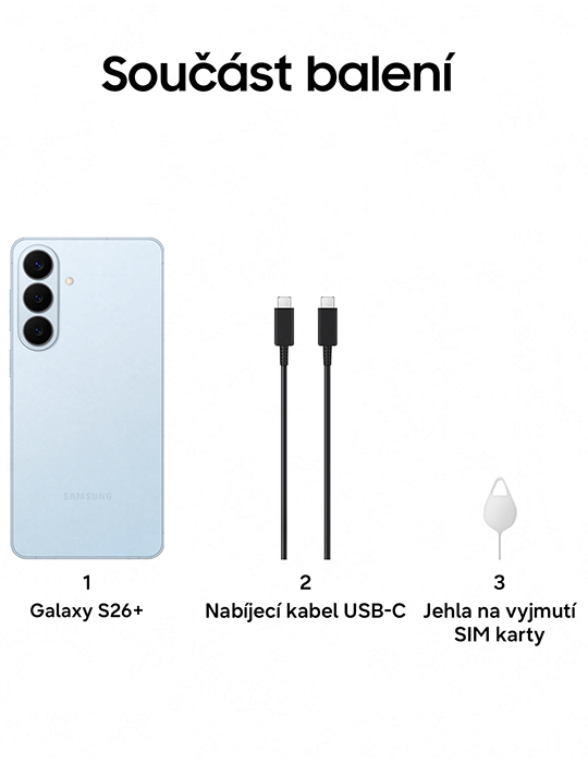 Samsung Galaxy S26+ 5G 256GB, modrá