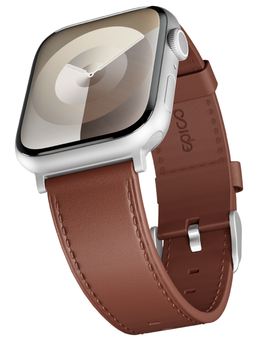 Řemínek Apple Watch Leather 38/40/41/42 mm, hnědá