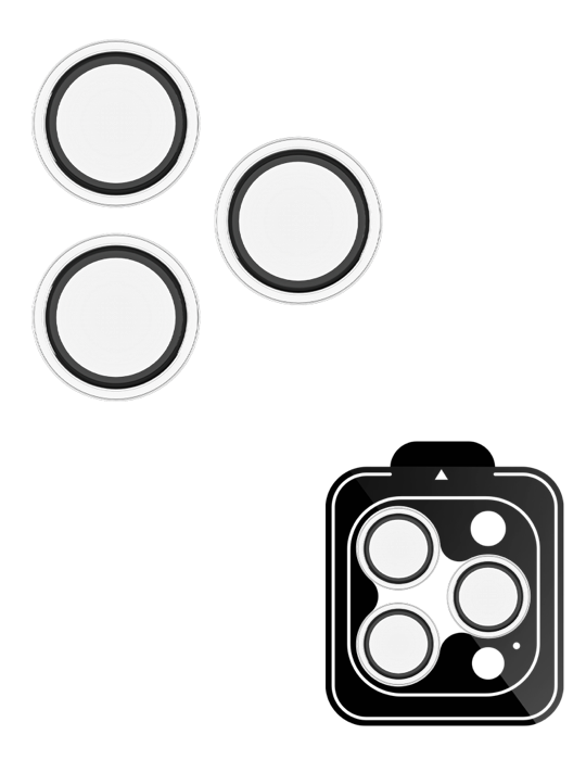 Ochranné sklo na čočky fotoaparátu iPhone 17 Pro a 17 Pro Max, čirá