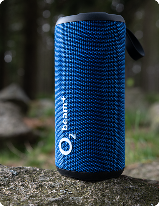 Reproduktor Bluetooth O2 beam+, modrá