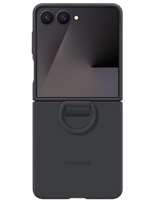 Kryt s držákem na prst Samsung Galaxy Z Flip7, černá