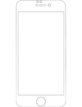 Esperia sklo 3D/Full Glue Apple iPhone 6 / 6s / 7 / 8 / SE 4,7", bílý okraj