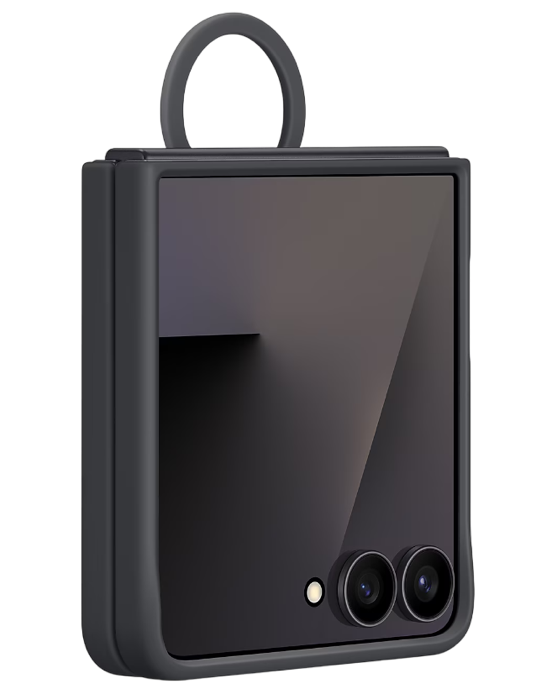 Kryt s držákem na prst Samsung Galaxy Z Flip7, černá