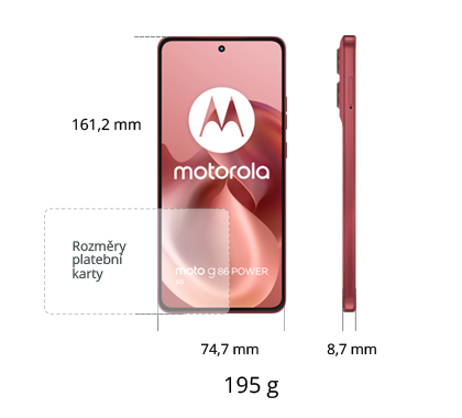 Motorola Moto G86 Power Ed. 5G 256GB, červená