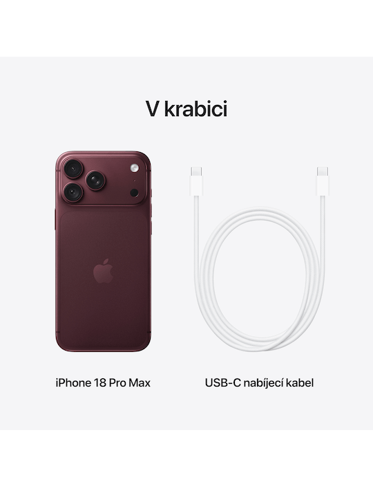 iPhone 18 Pro Max 5G 256GB, burgundsky červená