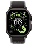 Apple Watch Ultra 3 GPS + Cellular 49mm černě titanové pouzdro s černě uhlovým Trailovým tahem S/M, černý titan