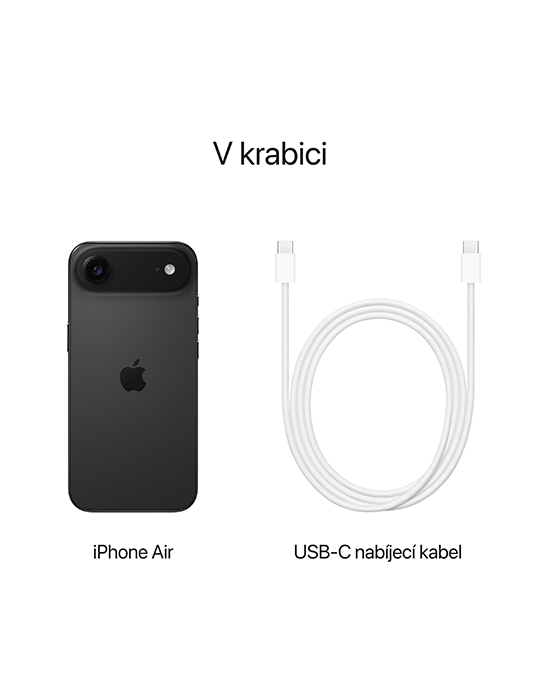 iPhone Air 5G 1TB, vesmírně černá