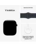 Apple Watch Series 12 GPS + Cellular 42mm, Keram. noční mod./námořn. mod. sport S/M