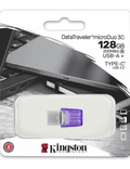 Flash disk Kingston DataTraveler microDuo 3C 128GB 200MB/s dual USB-A + USB-C, šedá