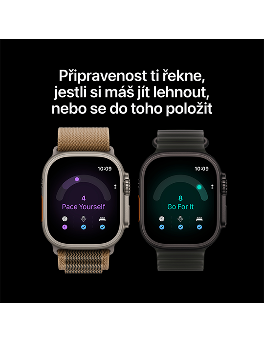 Apple Watch Ultra 4 GPS + Cellular 49mm, Titan černý/burg. červ. alpský S