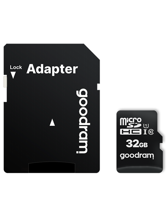 Paměťová karta microSD 32 GB, adapter SD, černá