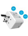 FIXED Voyager cestovní nabíječka 30W s USB-A a USB-C, bílá
