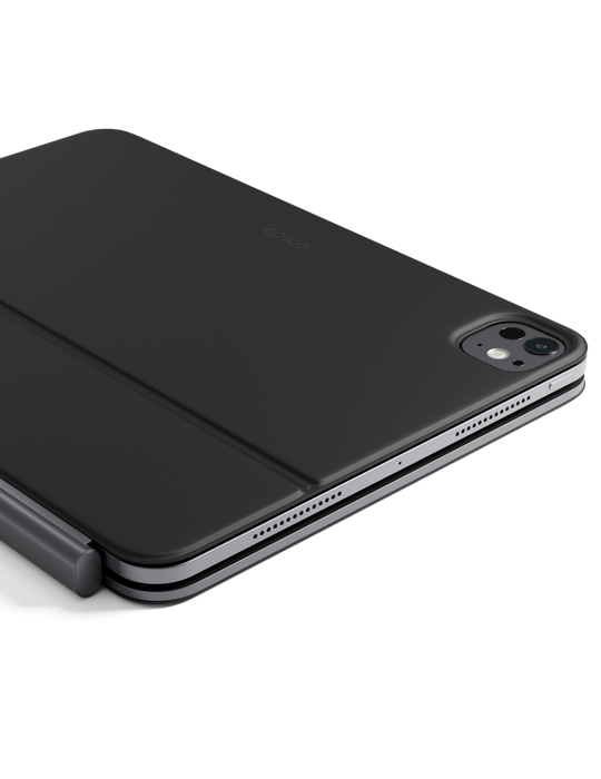 Epico UltraBoard tenká hliníková klávesnice s pouzdrem EK40 iPad Pro 11" (1.-4. gen)/Air 10,9" (A14-M1)/Air 11" (M2-M4) - CZ - v, černá