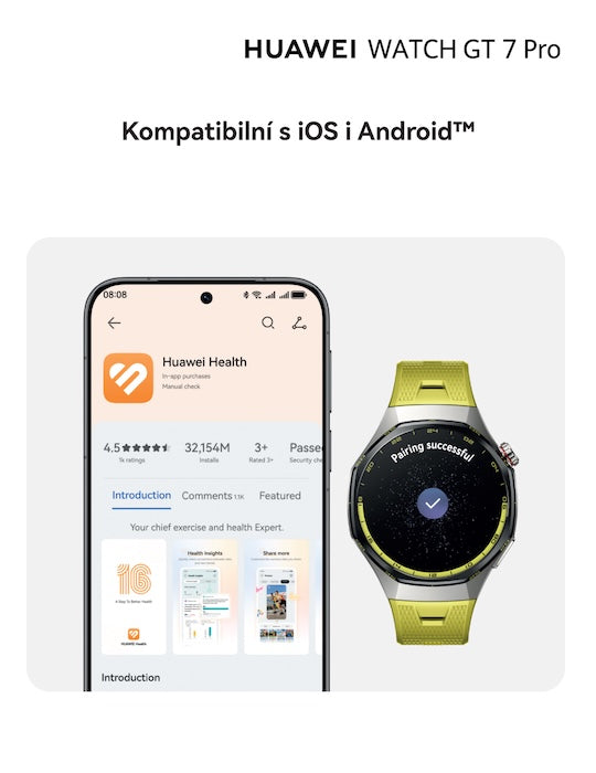 Hodinky Huawei Watch GT 7 PRO, žlutá
